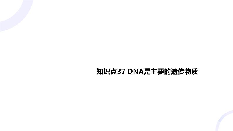 2025届高考生物基础练习第六章 第1节 DNA是主要的遗传物质课件第1页