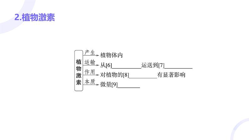 2025届高考生物基础练习第九章 第1节 植物生长素课件第7页