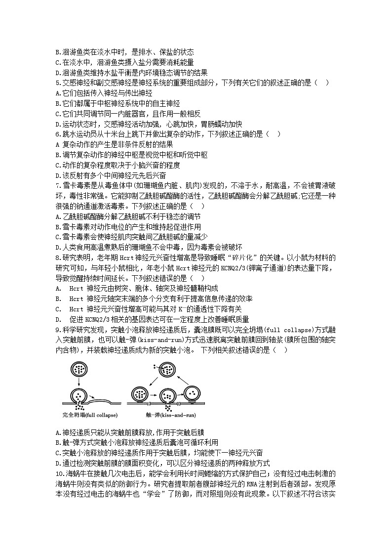 广东省大湾区2022-2023学年高二上学期期末生物试题第2页