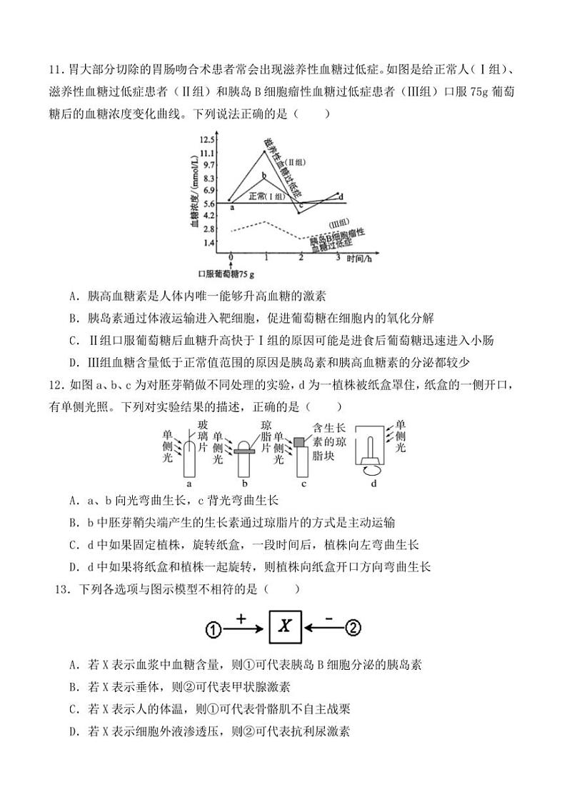 2024～2025学年黑龙江哈尔滨哈三中高二(上)期中生物试卷(含答案)第3页