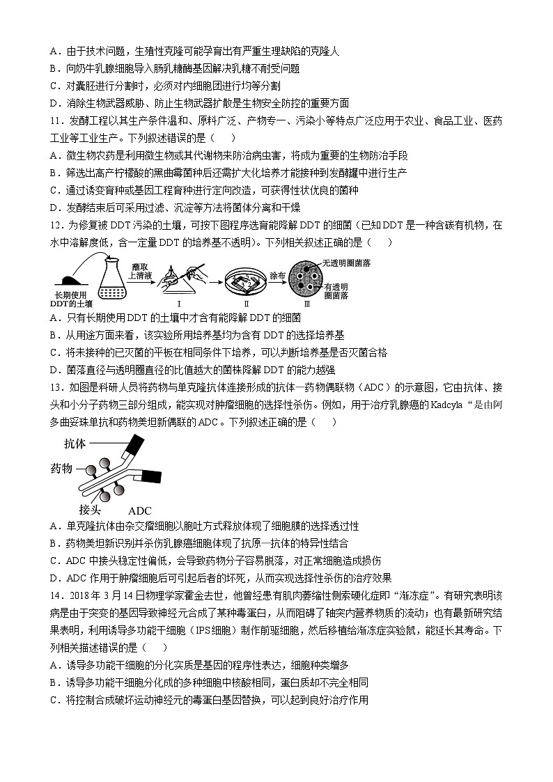 四川省眉山市丹棱县丹棱中学校2024-2025学年高二上学期11月期中生物试题第3页