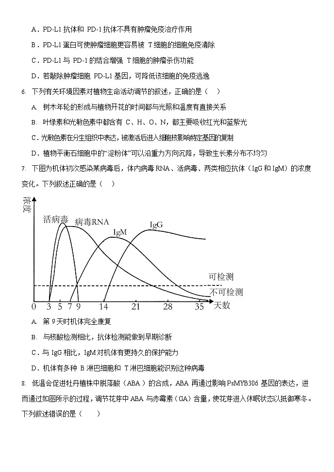 内蒙古赤峰二中2024-2025学年高二上学期第二次月考生物试题第3页