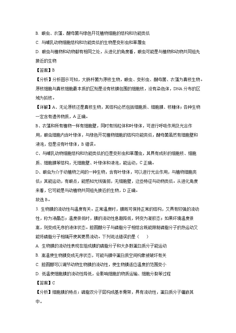 2024~2025学年辽宁省七校名校协作体高三上学期11月考试生物试卷(解析版)第2页