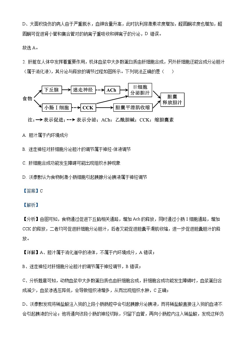 山东省菏泽市2024-2025学年高二上学期11月期中考试试题生物试题含答案第2页