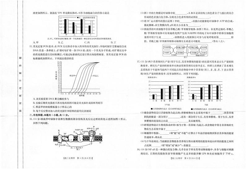 四川省部分名校2024-2025学年高三上学期期中考试生物试卷（PDF版附解析）第3页