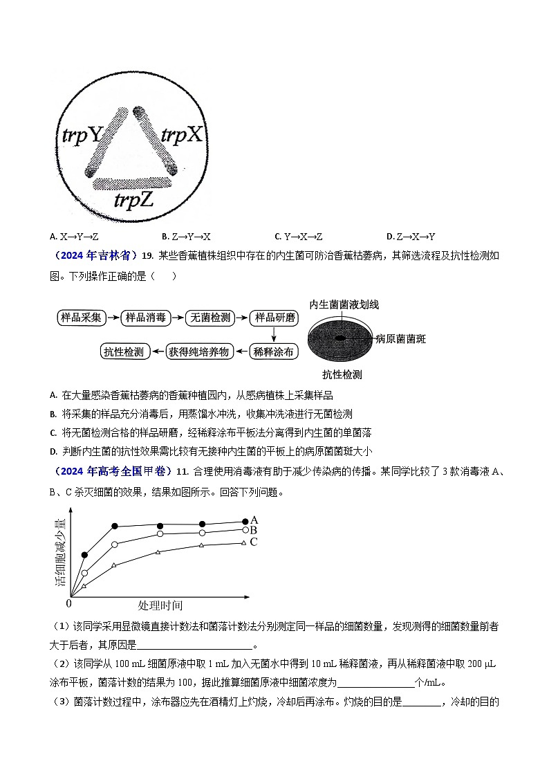 专题17 发酵工程【真题汇编】2024年高考生物真题和模拟题分类汇编(学生卷）第2页