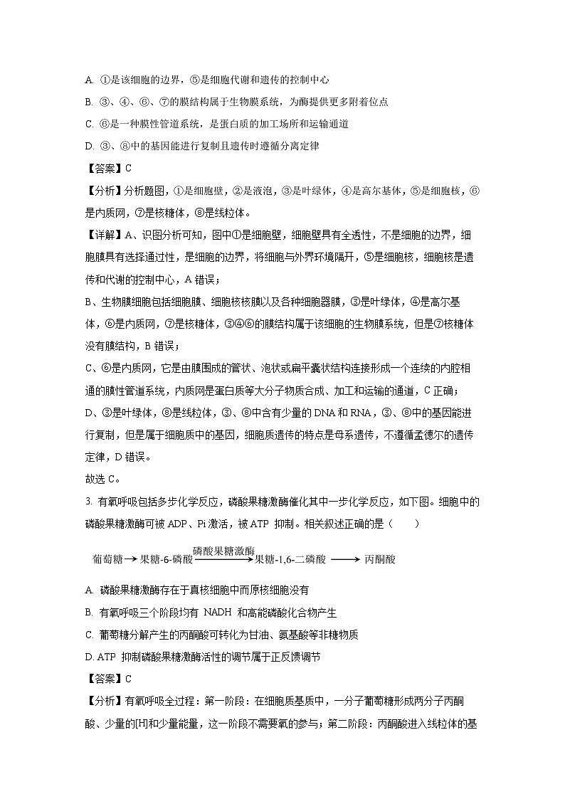 2024-2025学年江苏省海安高级中学高三(上)期中生物试卷(解析版)第2页