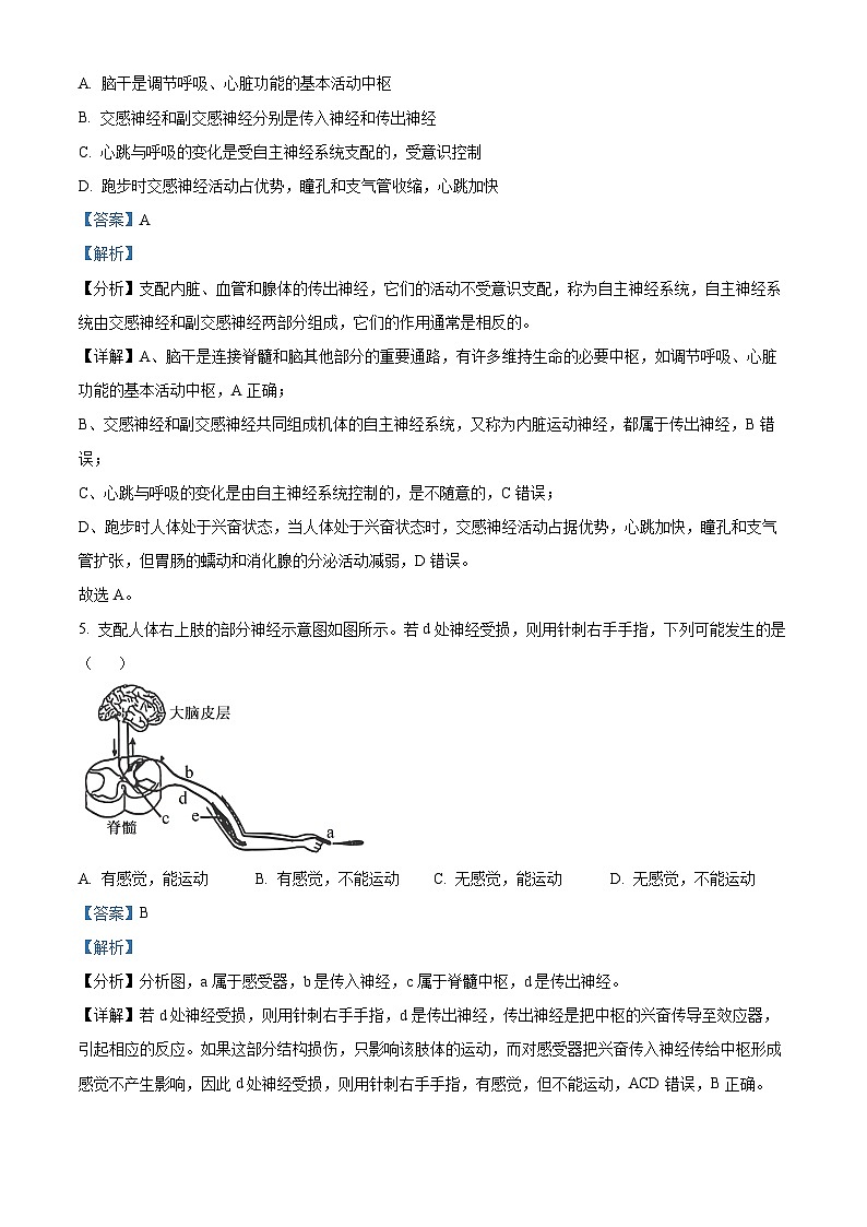 青海省海南州2024-2025学年高二上学期期中质量检测生物试题  Word版含解析第3页