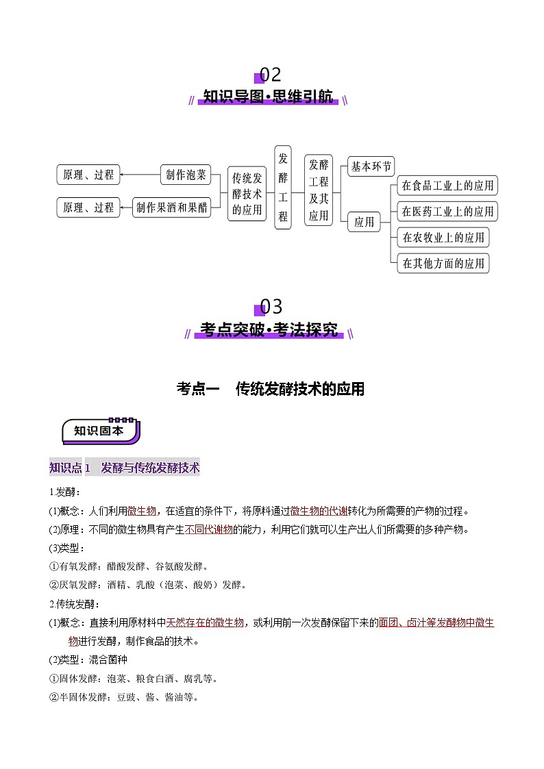 2025年新高考生物一轮复习第10单元生物技术与工程第37讲传统发酵技术和发酵工程及其应用（讲义）（教师版）第3页