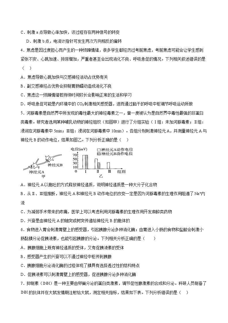 广东省广州市第八十九中学2024-2025学年高二上学期期中考试生物试题第2页