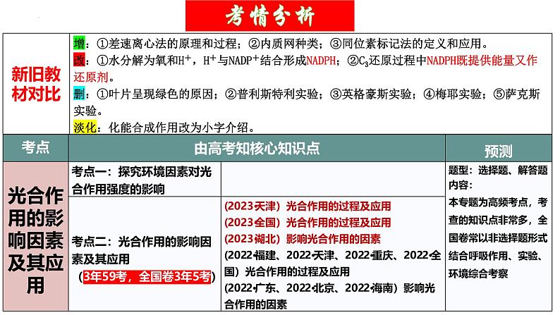 第10讲 光合作用（第二课时，光合作用的影响因素及其应用）（精美课件））-【高考一轮】2025年高考生物一轮复习课件（新教材新高考）第4页