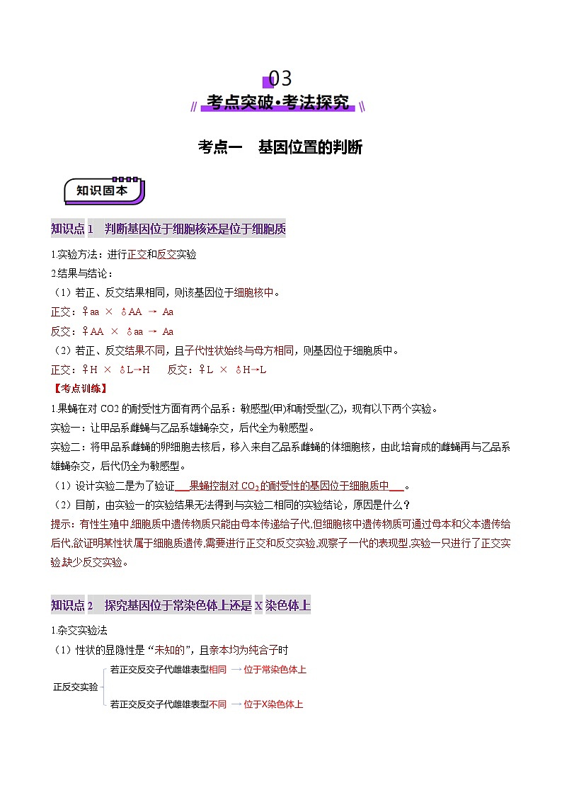 第18讲 遗传综合实验分析（讲义）（解析版）第3页