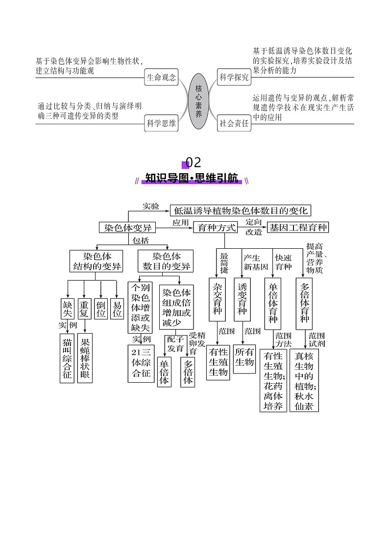 第22讲 生物的变异（第二课时，染色体变异）（讲义）（解析版）第3页