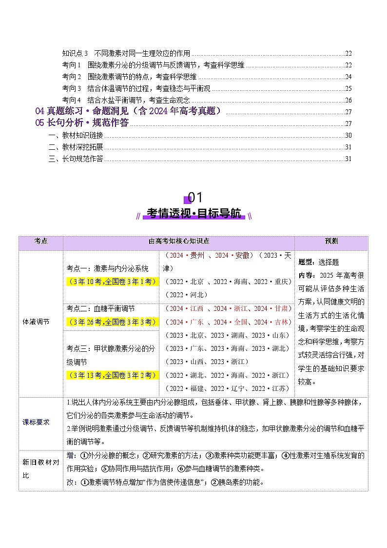 第26讲  体液调节（讲义）（解析版）第2页
