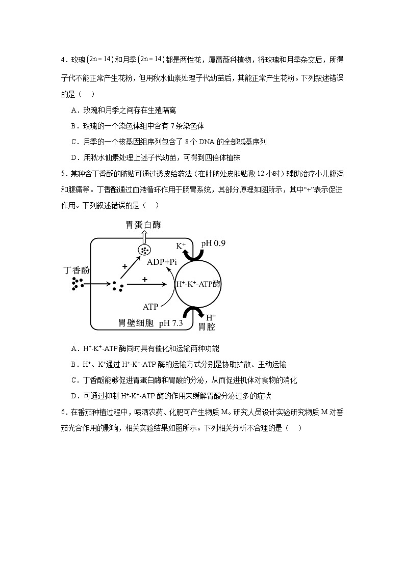 湖北省部分学校2024-2025学年高三上学期12月联考生物试题第2页