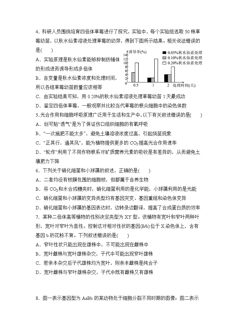 黑龙江省实验中学2024-2025学年高三上学期第第四次月考生物试卷第2页