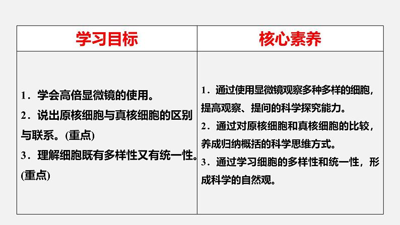 人教版 (2019) 必修1《分子与细胞》1.2细胞的多样性和统一性第2课时课件第2页