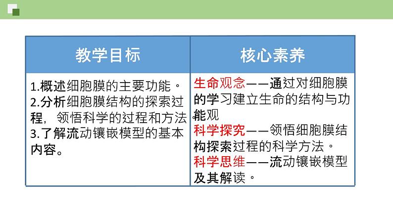 人教版 (2020) 必修1《分子与细胞》3.1细胞膜的结构和功能第1课时课件第2页