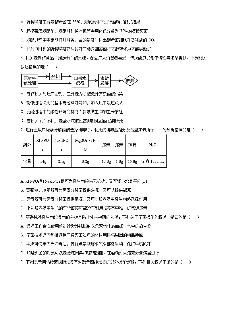 四川省成都市第七中学2023—2024学年高二下学期期中考试生物试题第2页