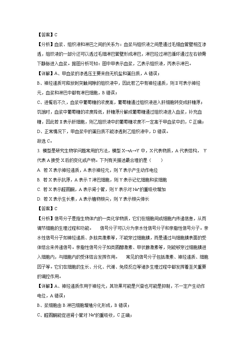 江苏省泰州中学2024-2025学年高三（上）11月期中生物试卷（解析版）第2页