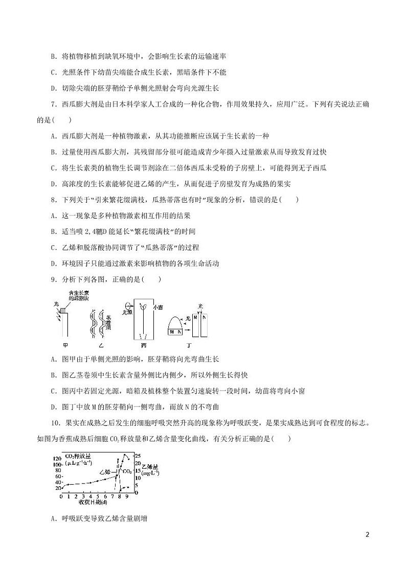 《高中知识清单》生物（专题）-专题11 植物的激素调节（原卷+解析版）第2页