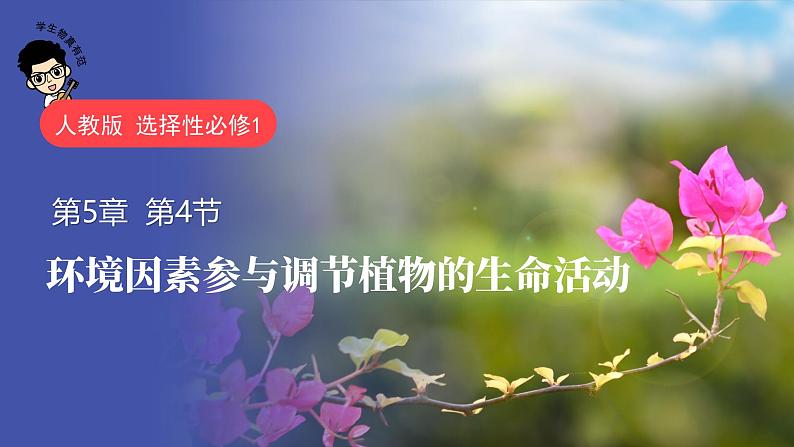 5.4+环境因素参与调节植物的生命活动-【学生物真有范】高二生物上学期同步精品课件（人教版2019选择性必修1）第1页