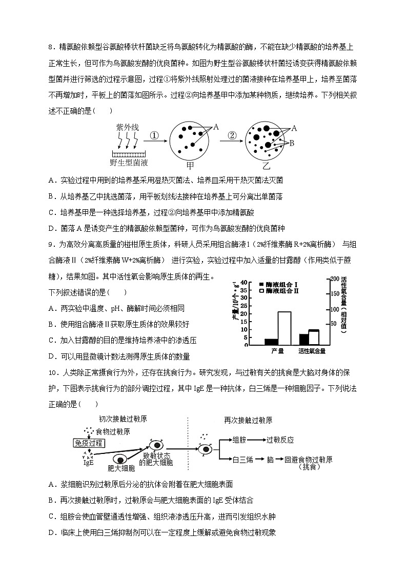 2025成都成实外教育集团高三上学期12月联考试题生物含答案第3页