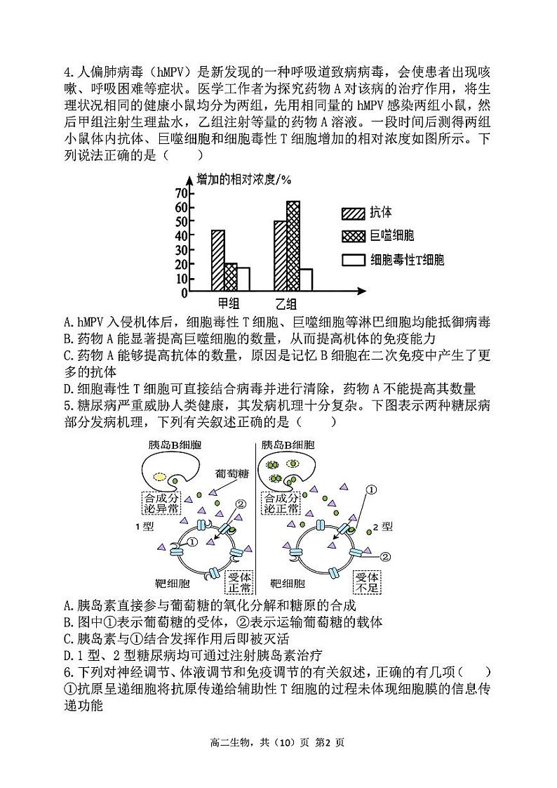 2025辽宁省七校协作体高二上学期12月联考试题生物PDF版含答案第2页