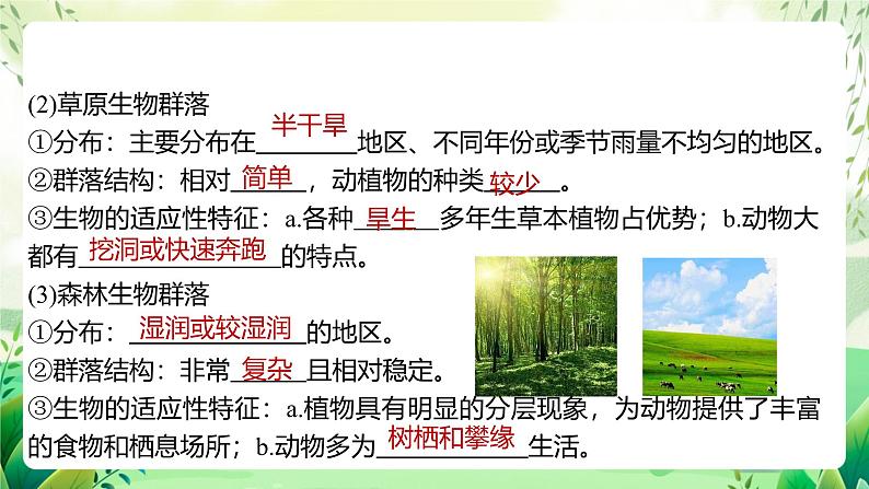 人教版高中生物选择性必修二2.2《群落的主要类型》（教学课件）第8页