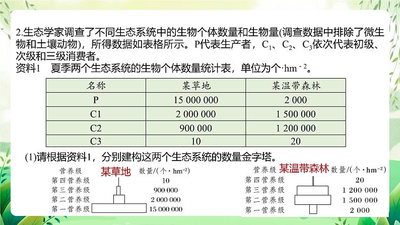 人教版高中生物选择性必修二3.2.2《生态金字塔和研究能量流动的实践意义》（教学课件）第6页