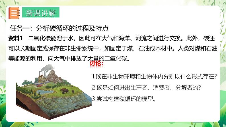 人教版高中生物选择性必修二3.3.1《生态系统的物质循环及与能量流动的关系》（教学课件）第4页