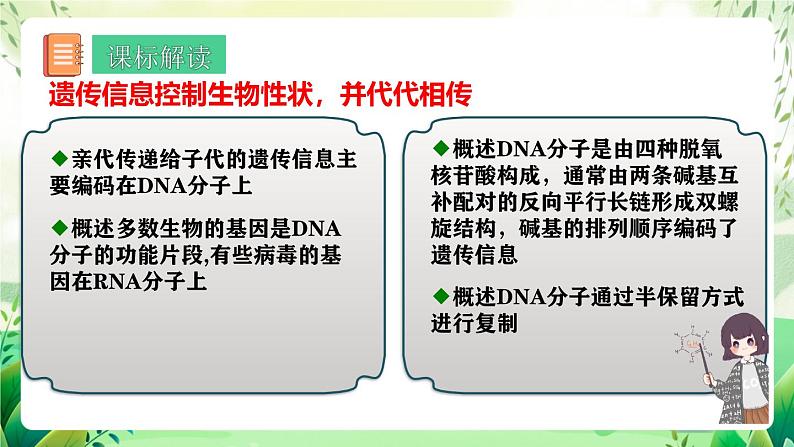 人教版高中生物必修二第3章《基因的本质》（单元解读课件）第2页