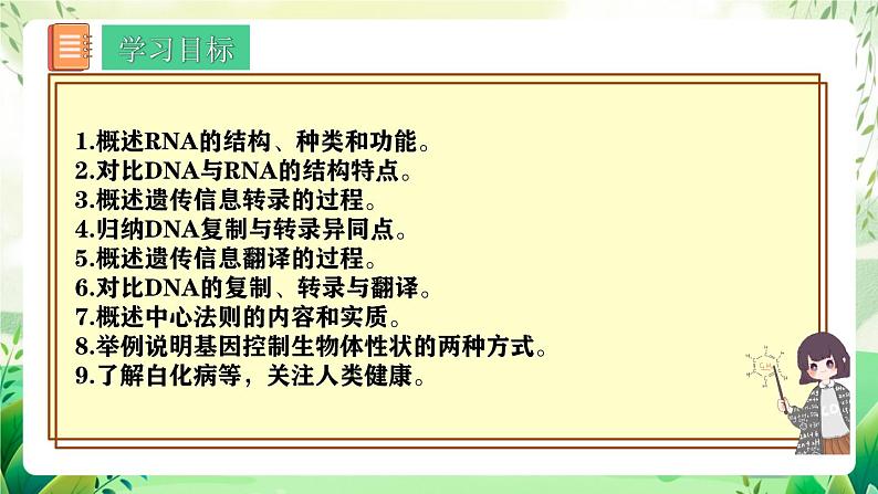 人教版高中生物必修二第4章《基因的表达》（单元解读课件）第3页