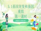 人教版高中生物必修二5.1《基因突变和基因重组》（第1课时）课件+教案+分层练习+导学案