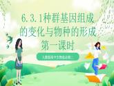 人教版高中生物必修二6.3.1《种群基因组成的变化》课件+教案+分层练习+导学案