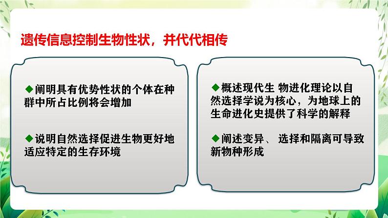 人教版高中生物必修二第6章《生物的进化》（单元解读课件）第3页