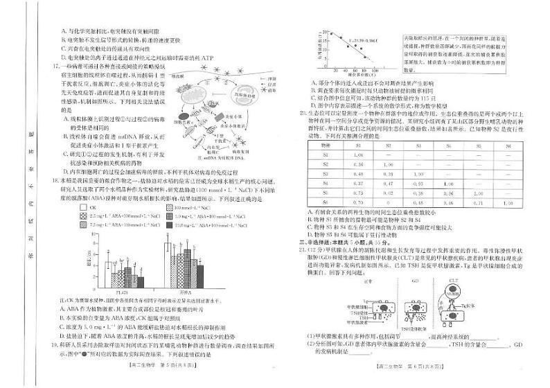 2025山东省大联考高二上学期12月月考试题生物PDF版含解析第3页