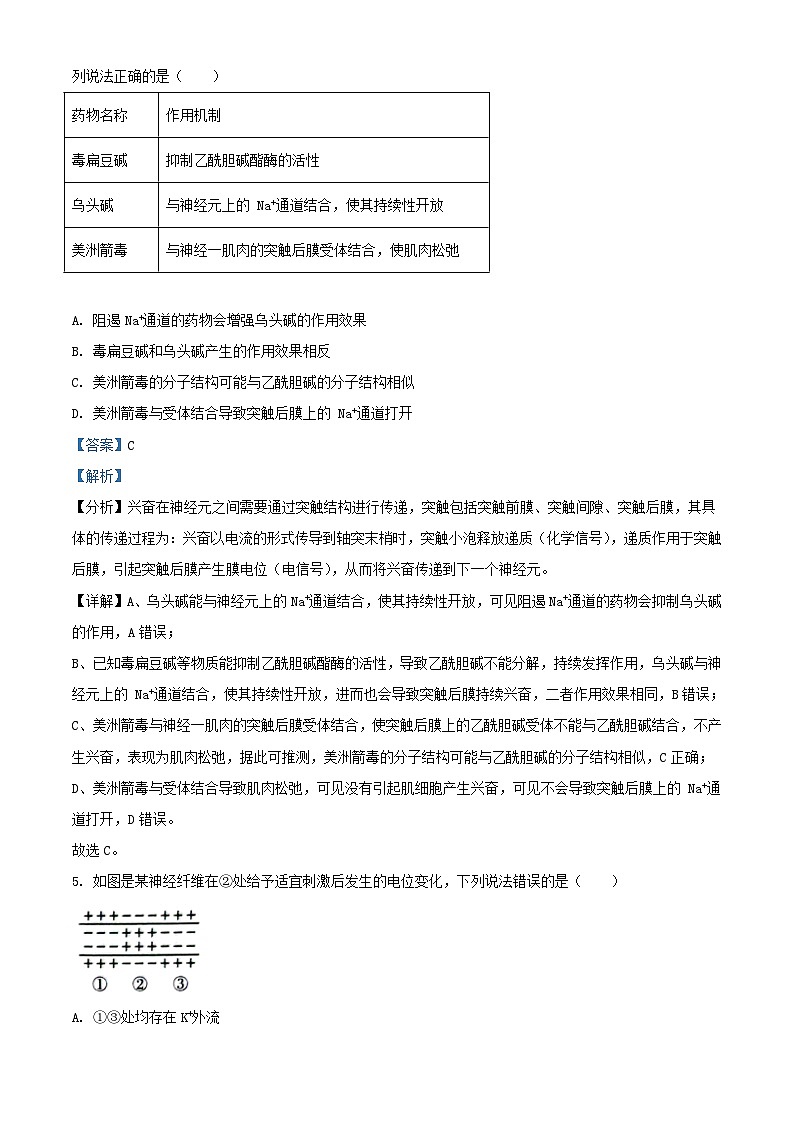 安徽省2023_2024学年高二生物上学期期中试题含解析第3页