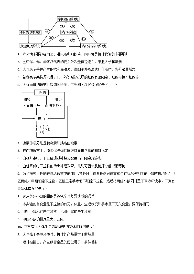 陕西省宝鸡市金台区2023_2024学年高二生物上学期期中试题含解析第3页