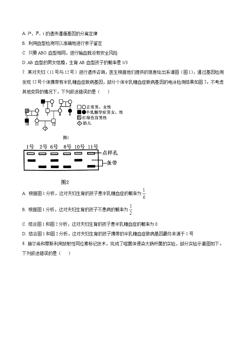 江西省赣州市上犹县2024-2025学年高三上学期 11 月教学质量测评模拟预测生物试题  Word版无答案第3页
