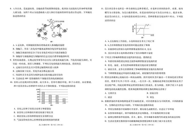 云南省昌宁县第二中学2024-2025学年高二上学期12月月考生物试题第2页