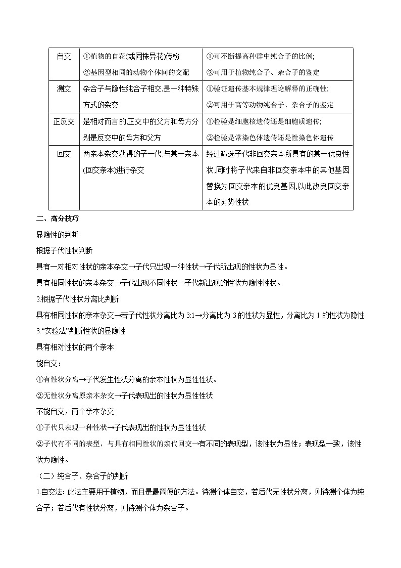 重难点04 遗传的基本规律和人类遗传病-2025年高考生物 热点 重点 难点 专练（北京专用）（原卷版）第3页