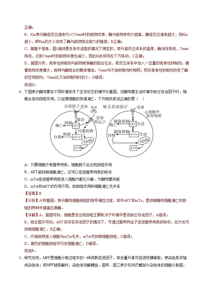 八省2025届高三“八省联考”考前猜想卷生物（15+5）全解全析第3页