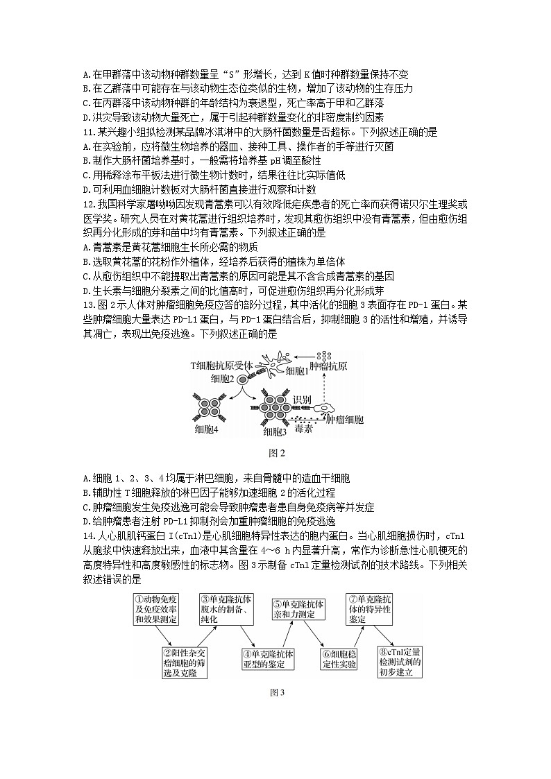广东省2023_2024学年高三生物上学期11月统一调研测试含解析第3页