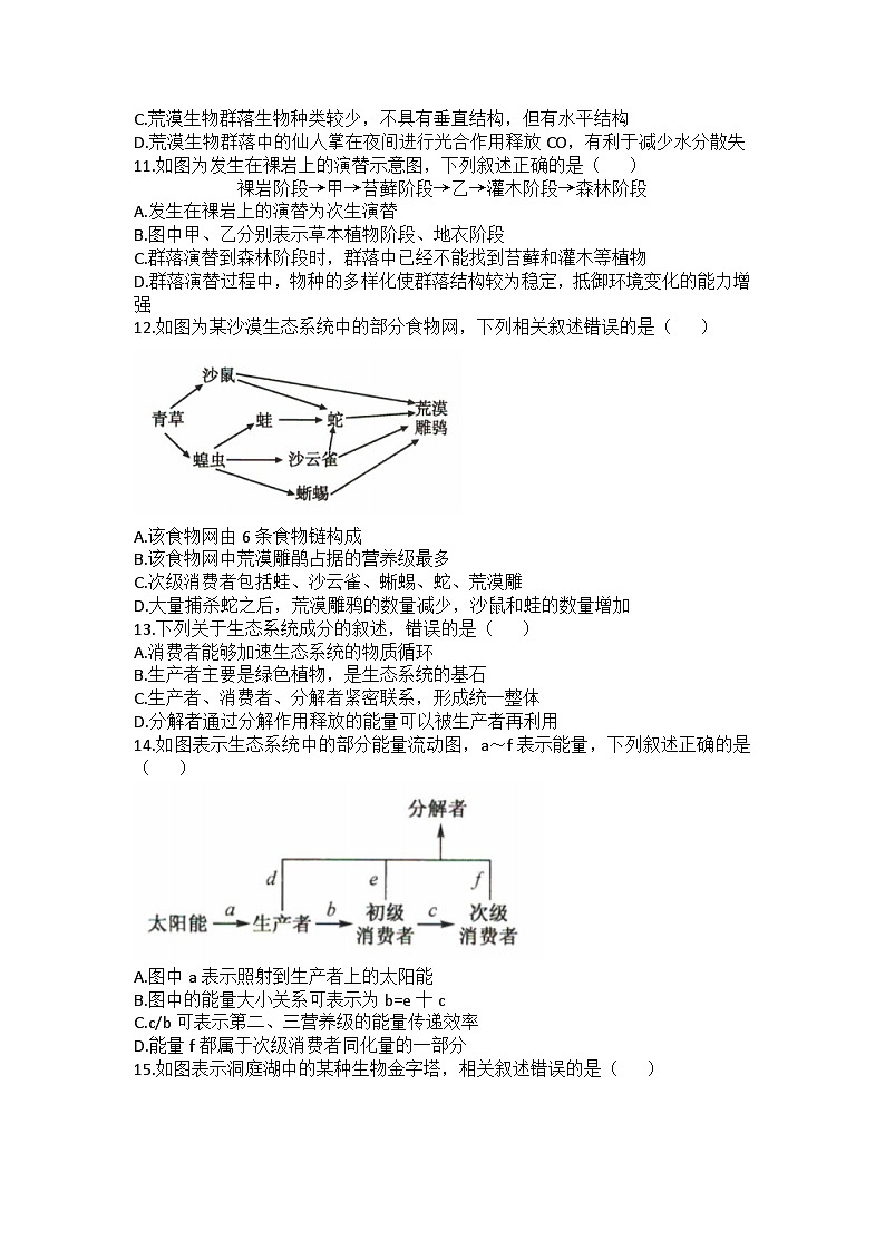 河北省沧州市六校联考2024-2025学年高二上学期12月月考生物试题（Word版附答案）第3页