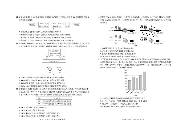 广东省湛江市2024-2025学年高三上学期高中毕业生调研考试生物试题第2页