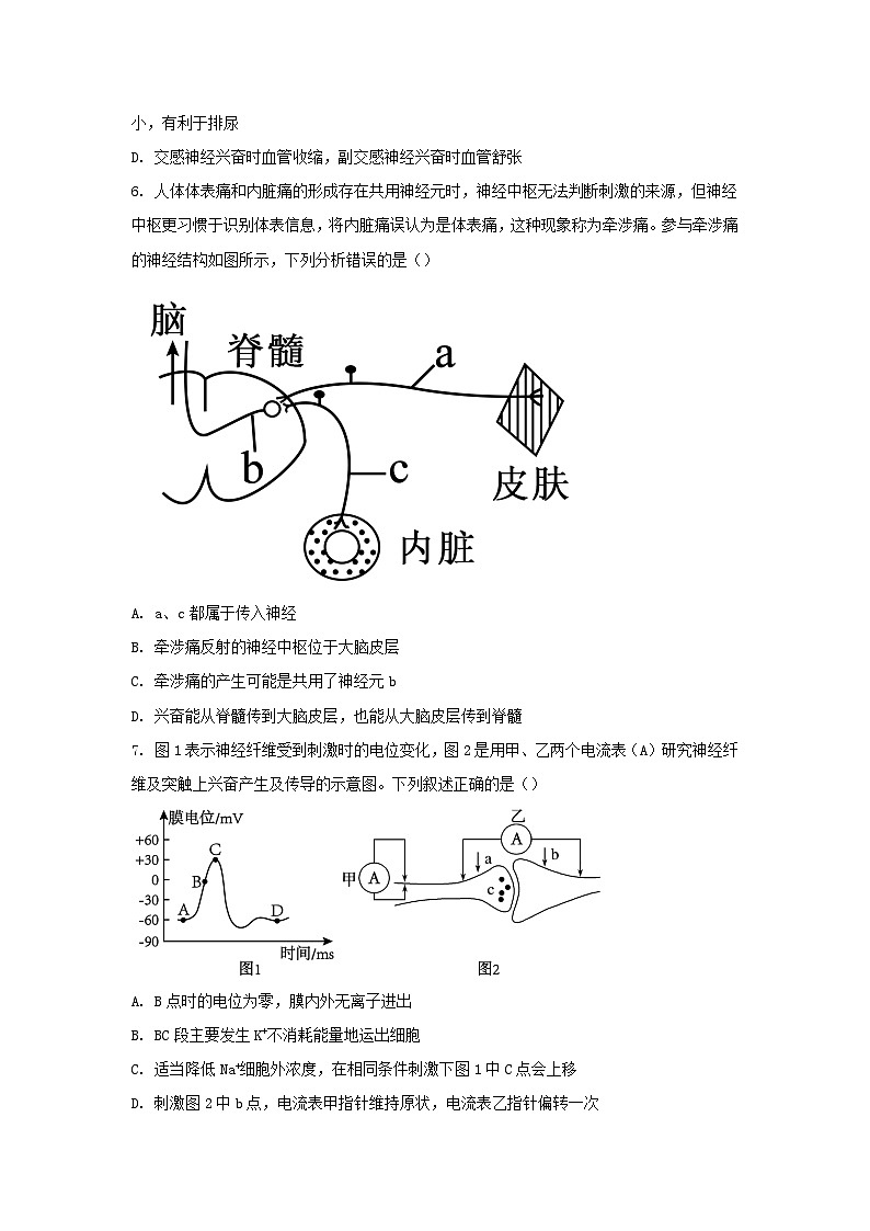 山东省济宁市兖州区2023_2024学年高二生物上学期期中试题含解析第3页