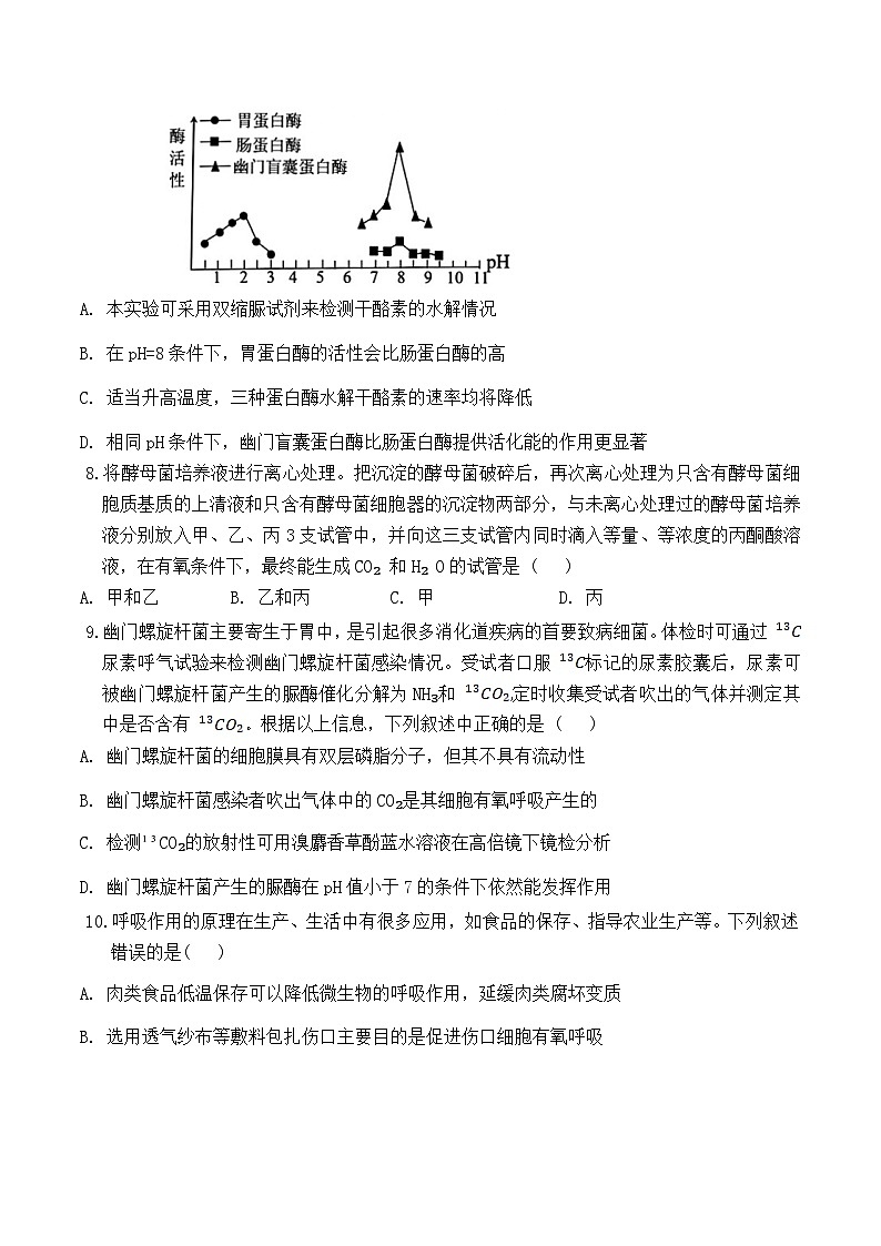 山东省2024-2025学年高一上学期12月选科指导联合测试生物试卷（Word版附答案）第3页