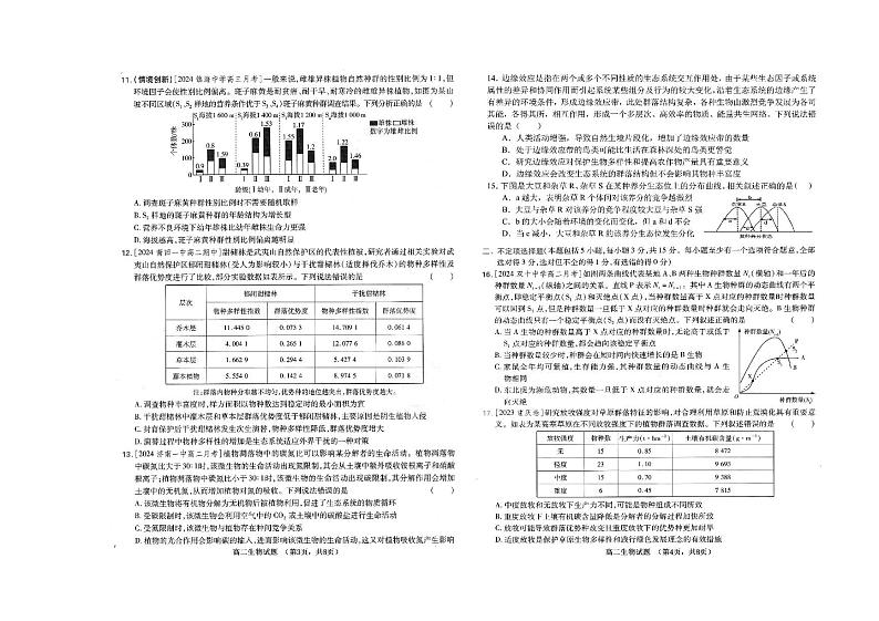 山东省菏泽第一中学2024-2025学年高一上学期12月月考生物试卷（PDF版附答案）第2页