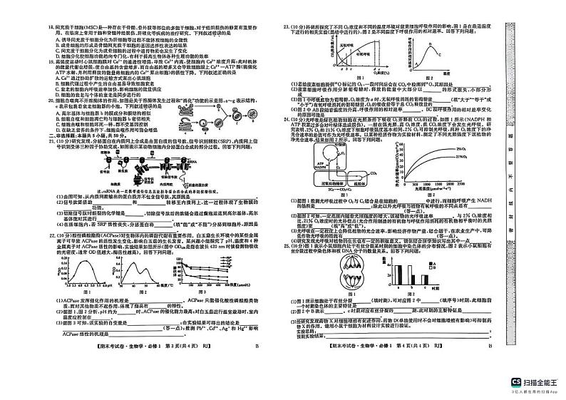 陕西省榆林市2024-2025学年高二上学期1月期末生物试题第2页